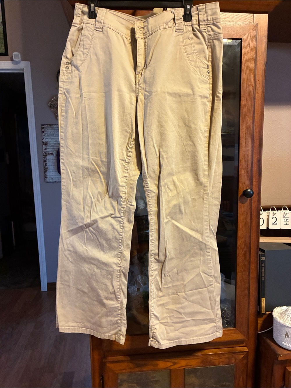 Just My Size Beige Boot Cut Pants